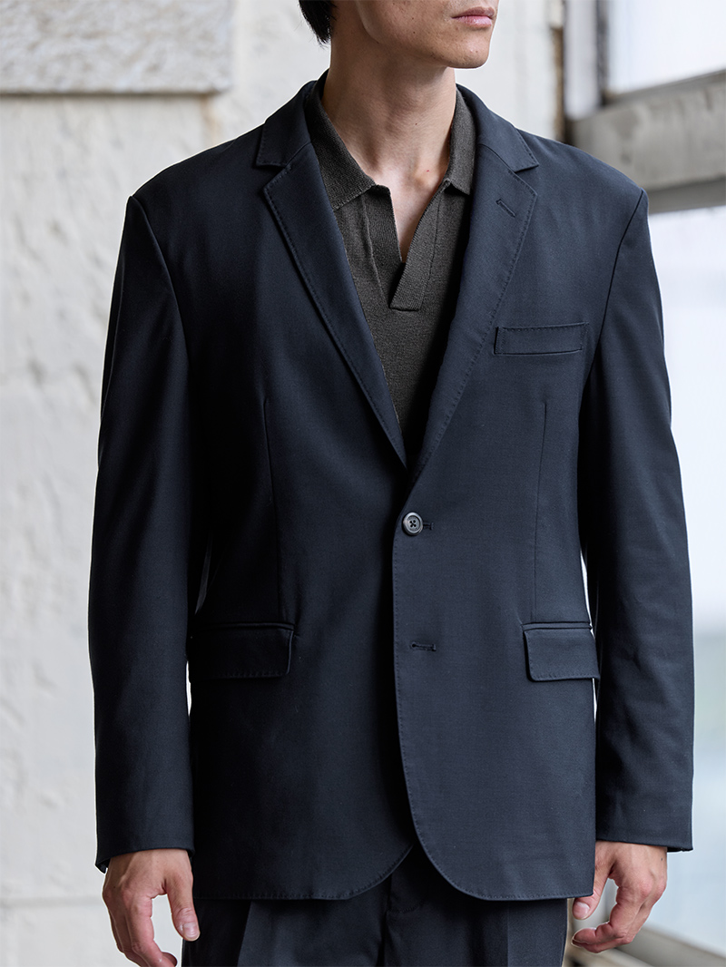 CODEテーラードジャケット ウールブレンド 通年用