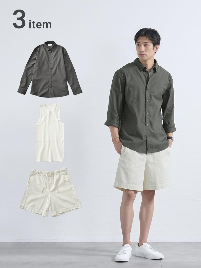 大人のハーフパンツコーデセット