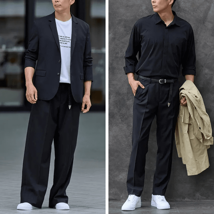 タックイン・アウト両方おしゃれになるベルトコーデ