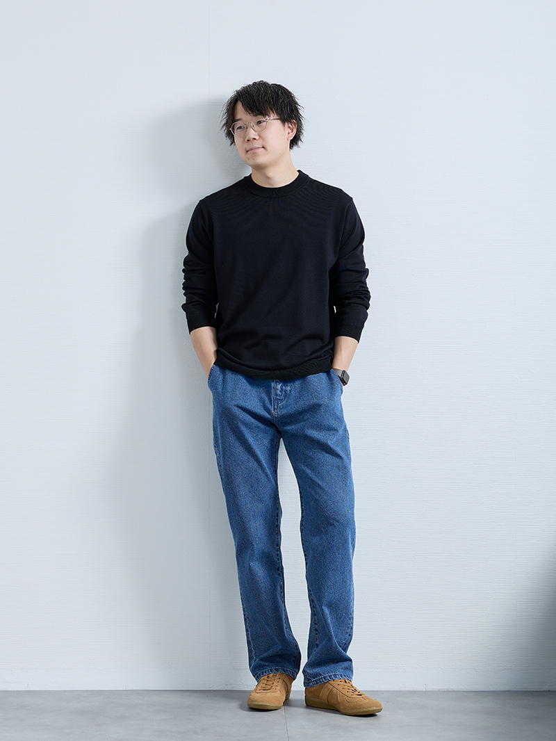 飾らずかっこいい男らしさ引き立つ秋コーデ