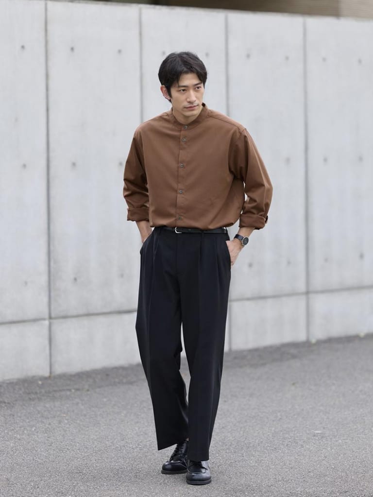 大人の余裕感じる都会的モードスタイル