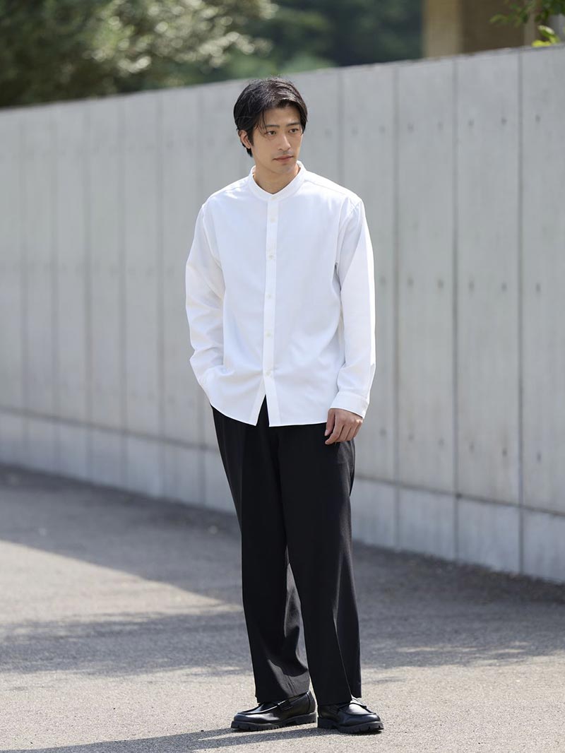 リラックス感のあるモードスタイル