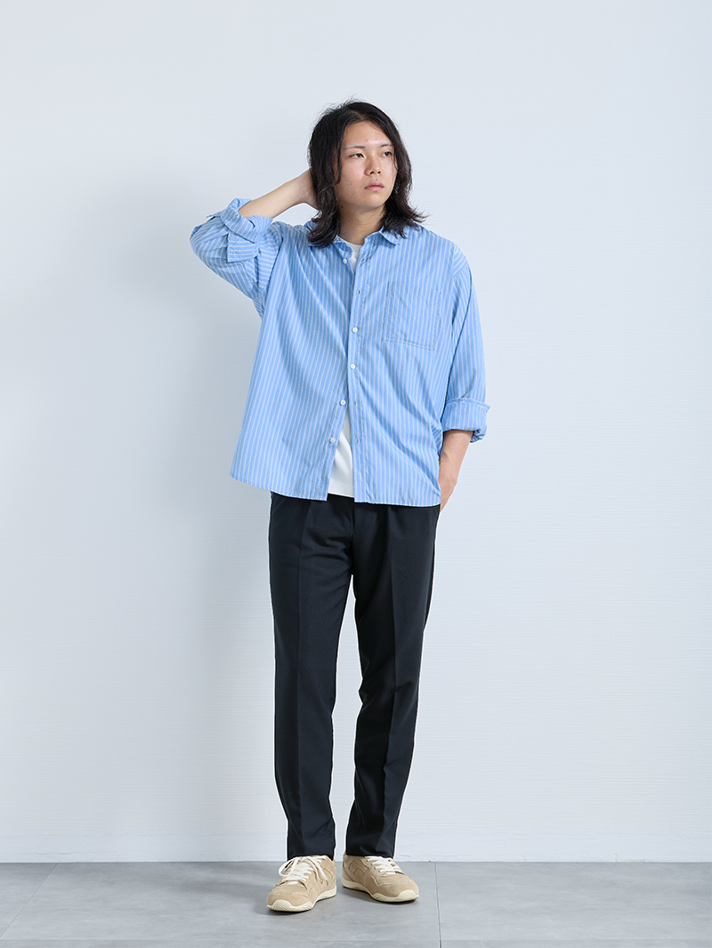 気分を変える爽やかなシャツスタイル