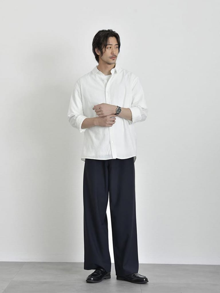 柔らかさと落ち着きをまとうキレカジコーデ