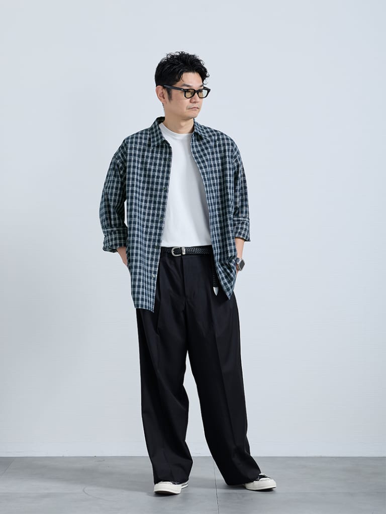 大人の余裕を演出できるチェックシャツ