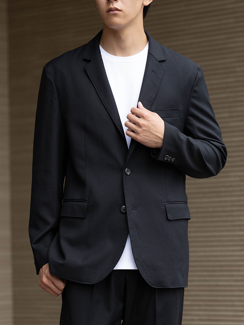 CODEテーラードジャケット ウールブレンド 通年用