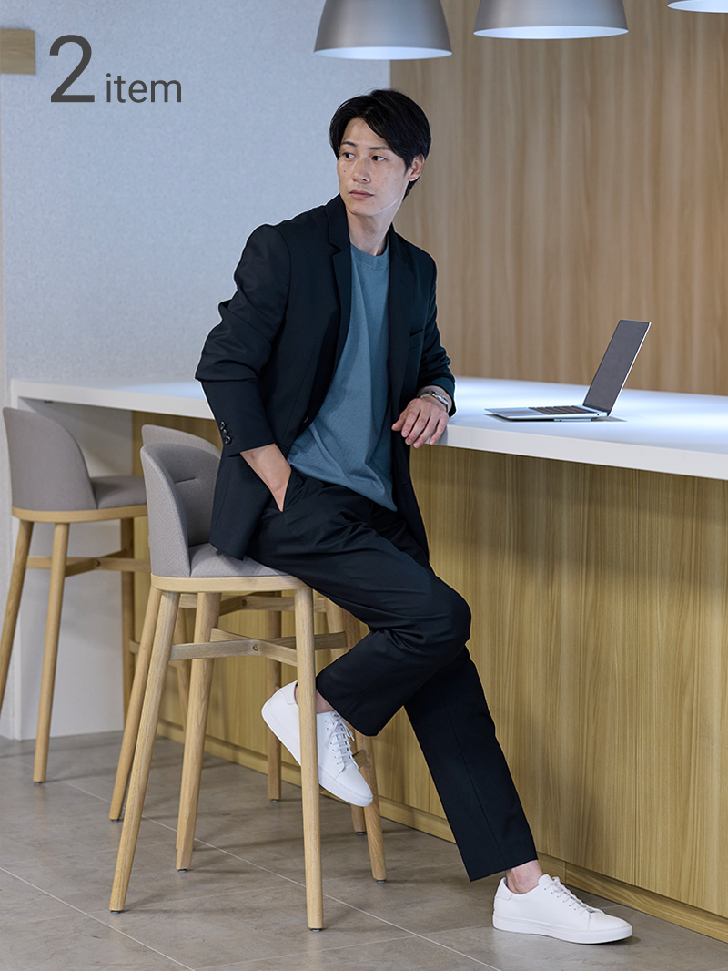 CODE ウールブレンド 通年用 セットアップ 2点セット