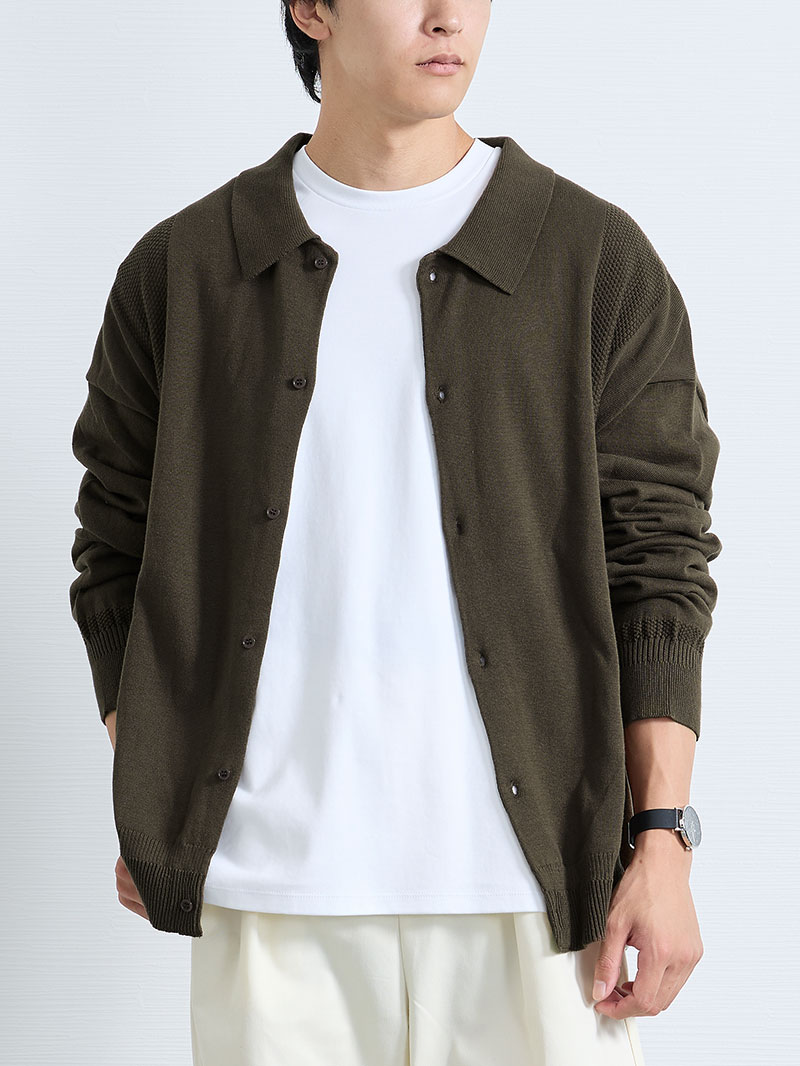 リラックスシャツカーディガン