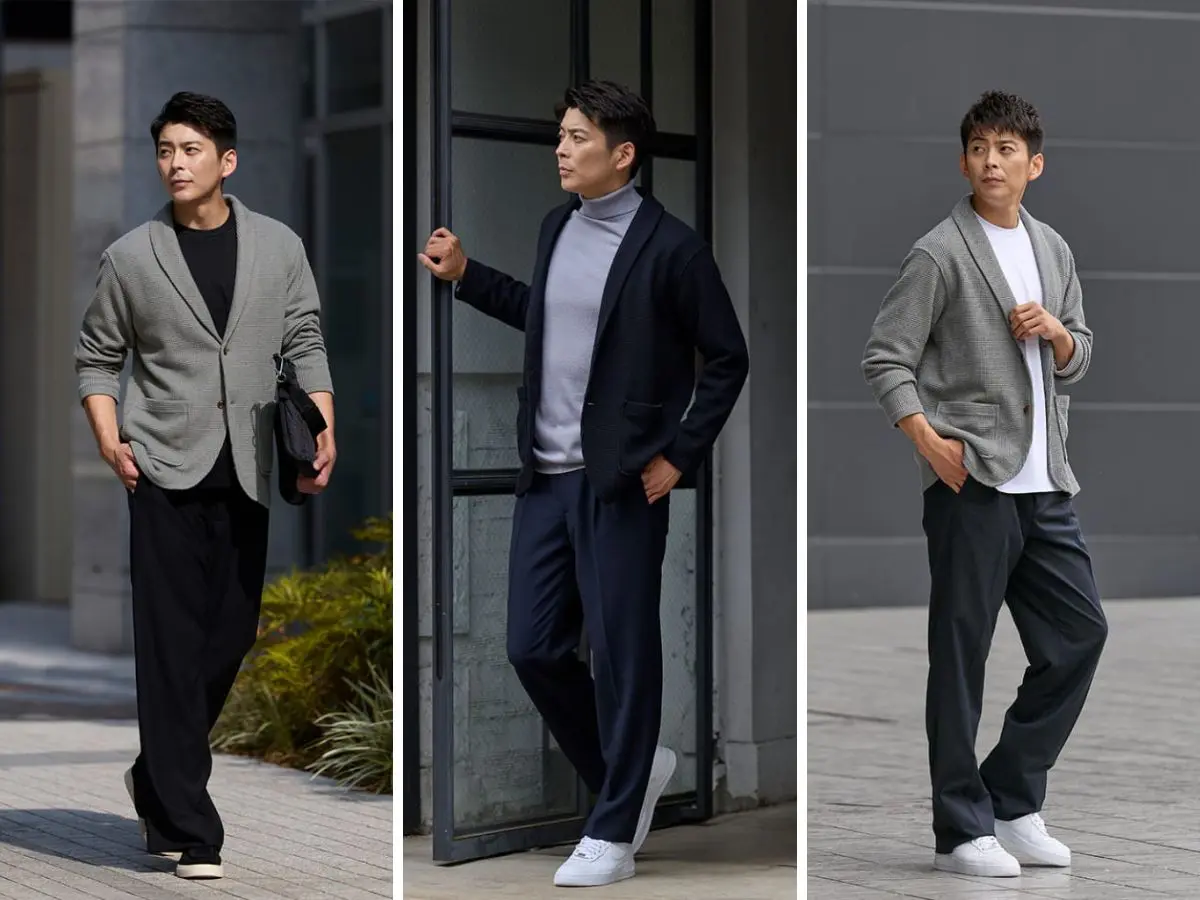 MONCLER グレー ニットカーディガン M 中古・古着通販】MONCLER (モンクレール) MAGLIA CARDIGAN グレー