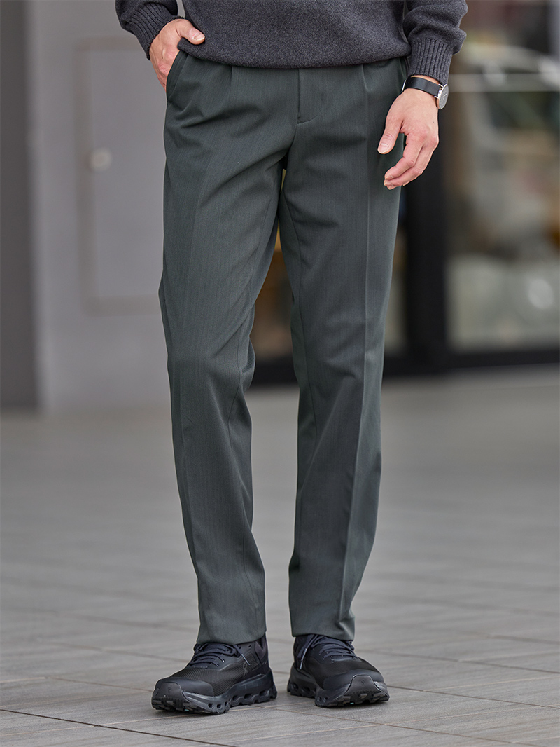 冬用テーパードスラックス