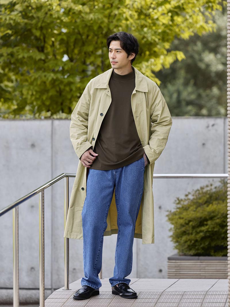 同系色でまとまる秋のカジュアルコーデ