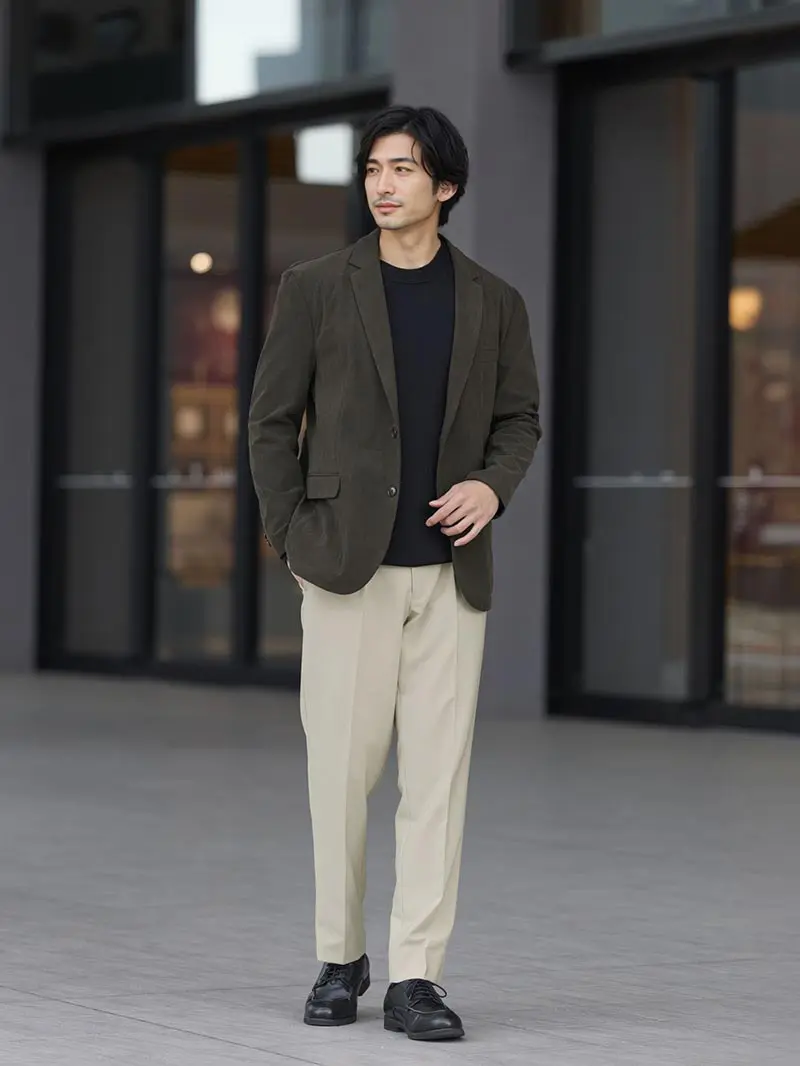 春夏用 ブラウン系 プレミアムスタイリッシュジャケット HILTON 洋服の青山秋冬 ブラウン系 プレミアムスタイリッシュジャケットPaulo Oliveira HILTON メンズ ビジネス カジュアル  ウォッシャブル ストレッチ 防シワ 長袖 織柄 2ボタン 伸縮性に優れる 洗える おしゃれ かっこいい | 洋服の青山PLUS