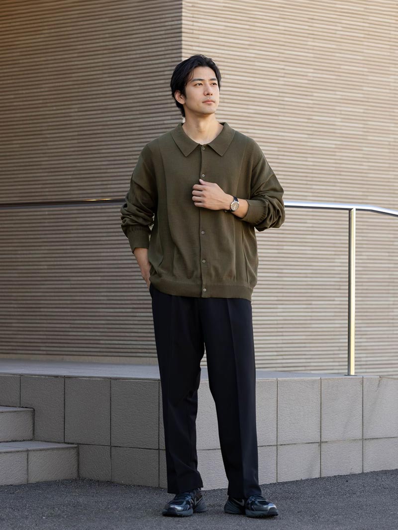 コーヒーカラーで楽しむ抜け感カジュアル