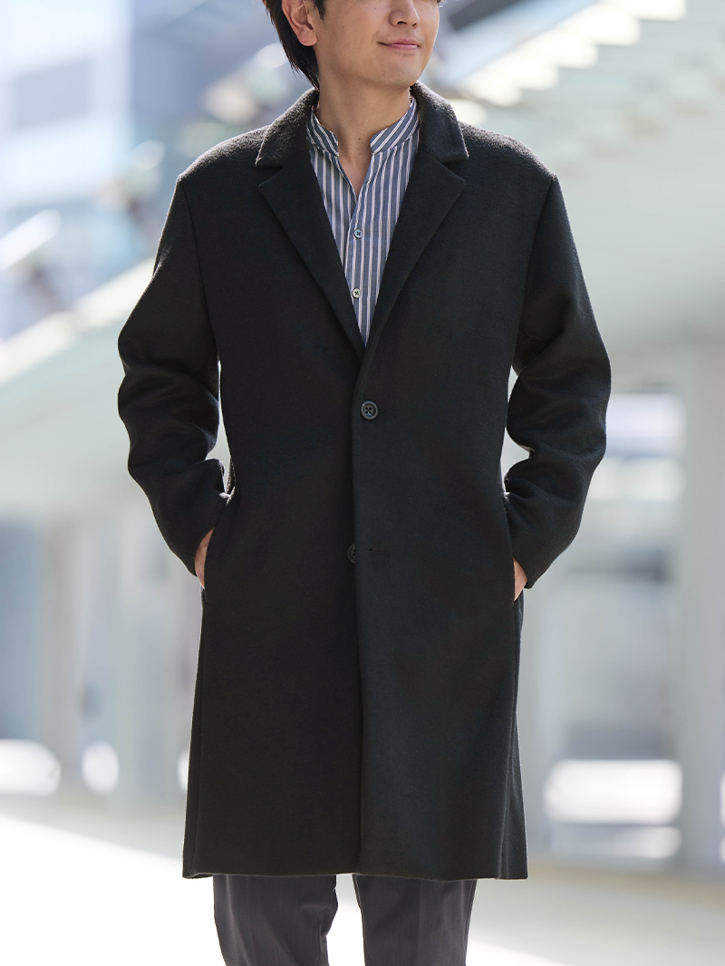 ウールメルトンチェスターコート
