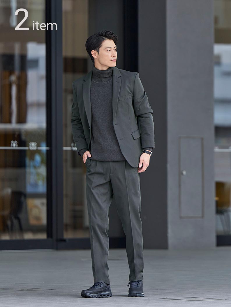 キレイめセットアップコーデ例