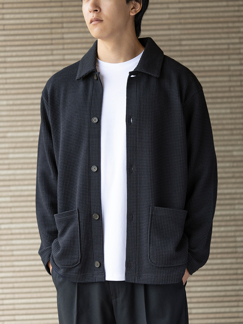 ワッフルカーディガン