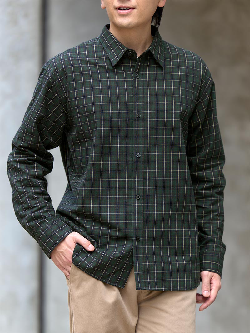 ビエラ起毛チェックネルシャツ