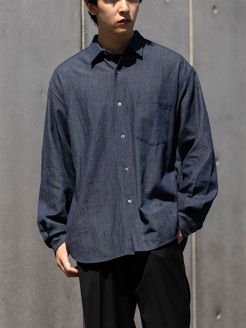 リラクシーデニムシャツ