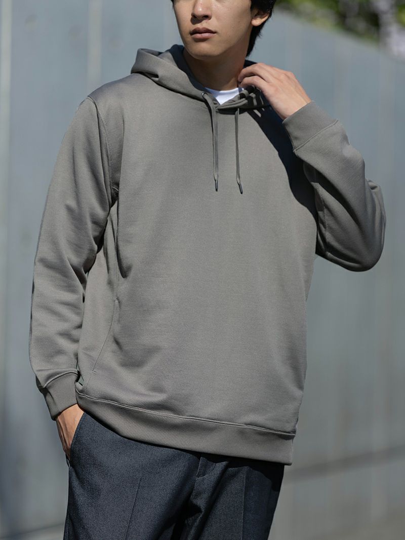 ポリコットンドレスプルパーカー