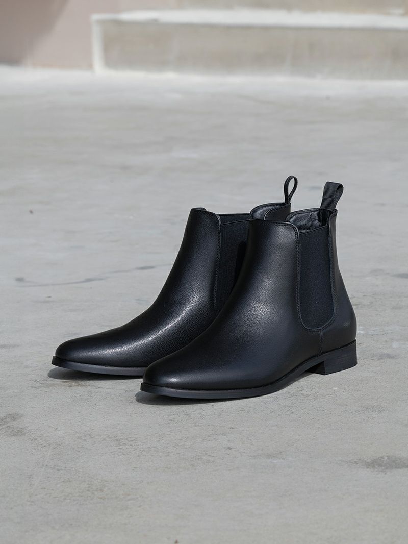 サイドゴアレザーブーツ