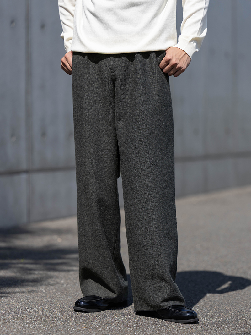 ツイードワイドパンツ