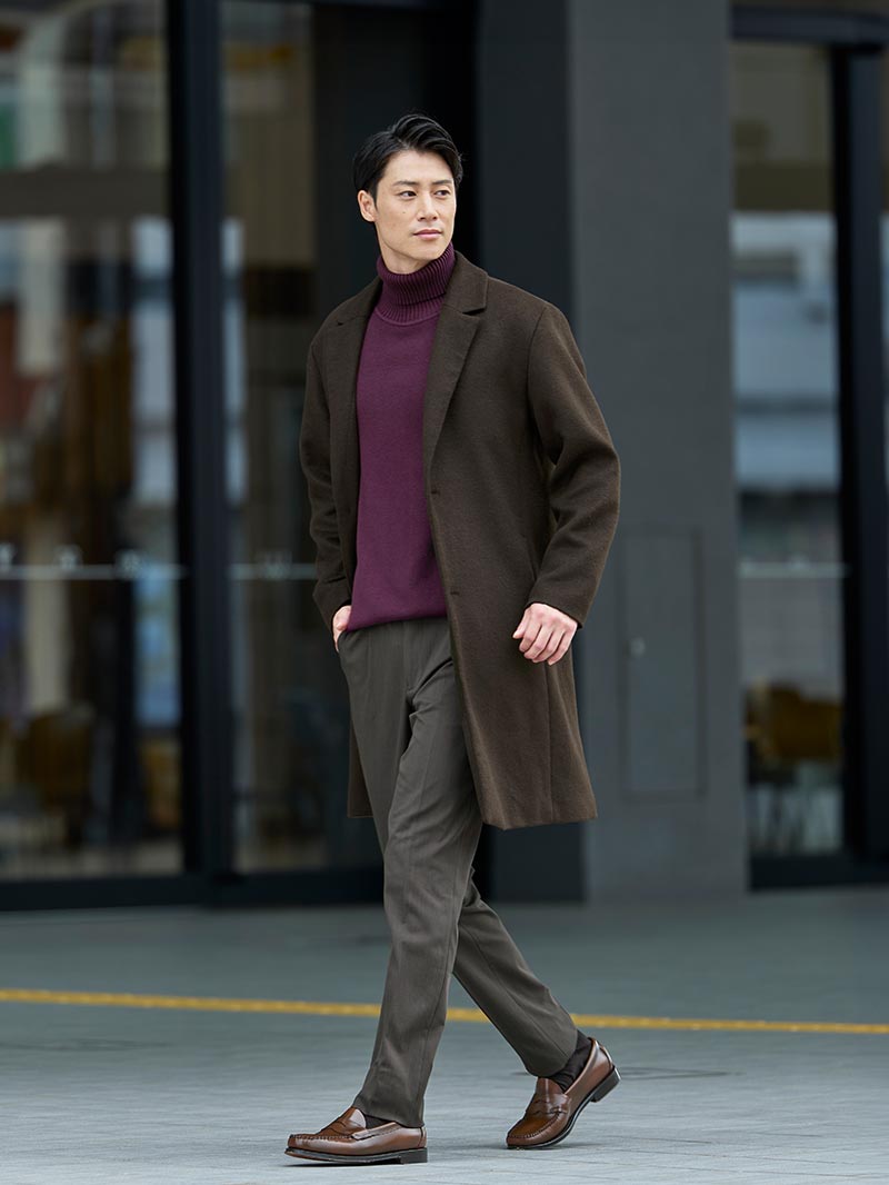 しっとりした大人顔なら差し色で差を