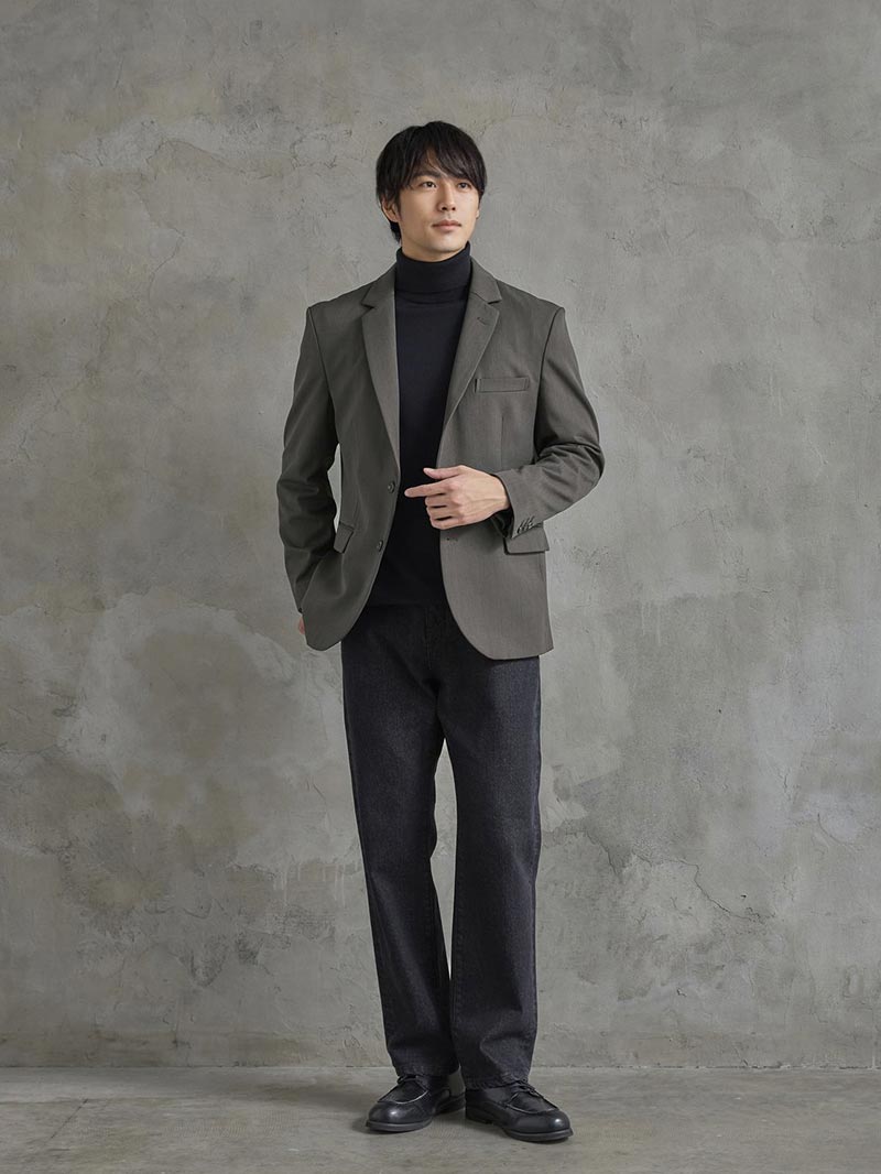 ブラック×ブラウンでつくる好印象スタイル