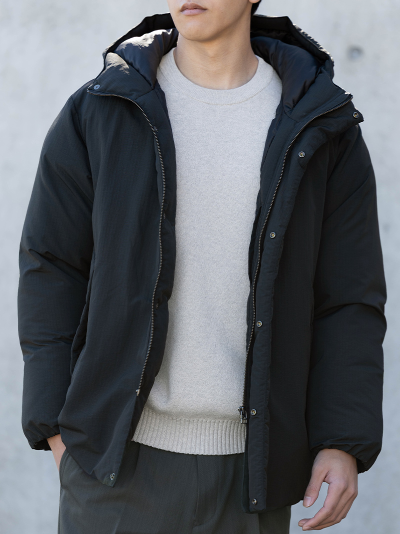 リップストップ中綿ジャケット