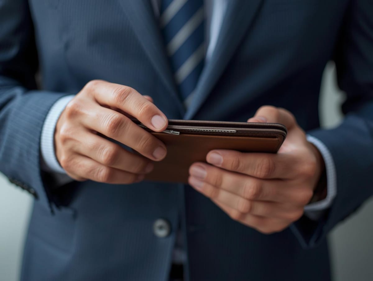 価格に迷う男性