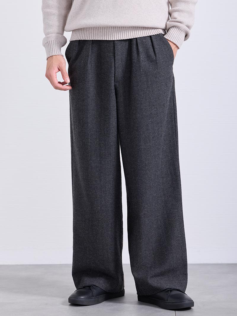ツイードワイドパンツ