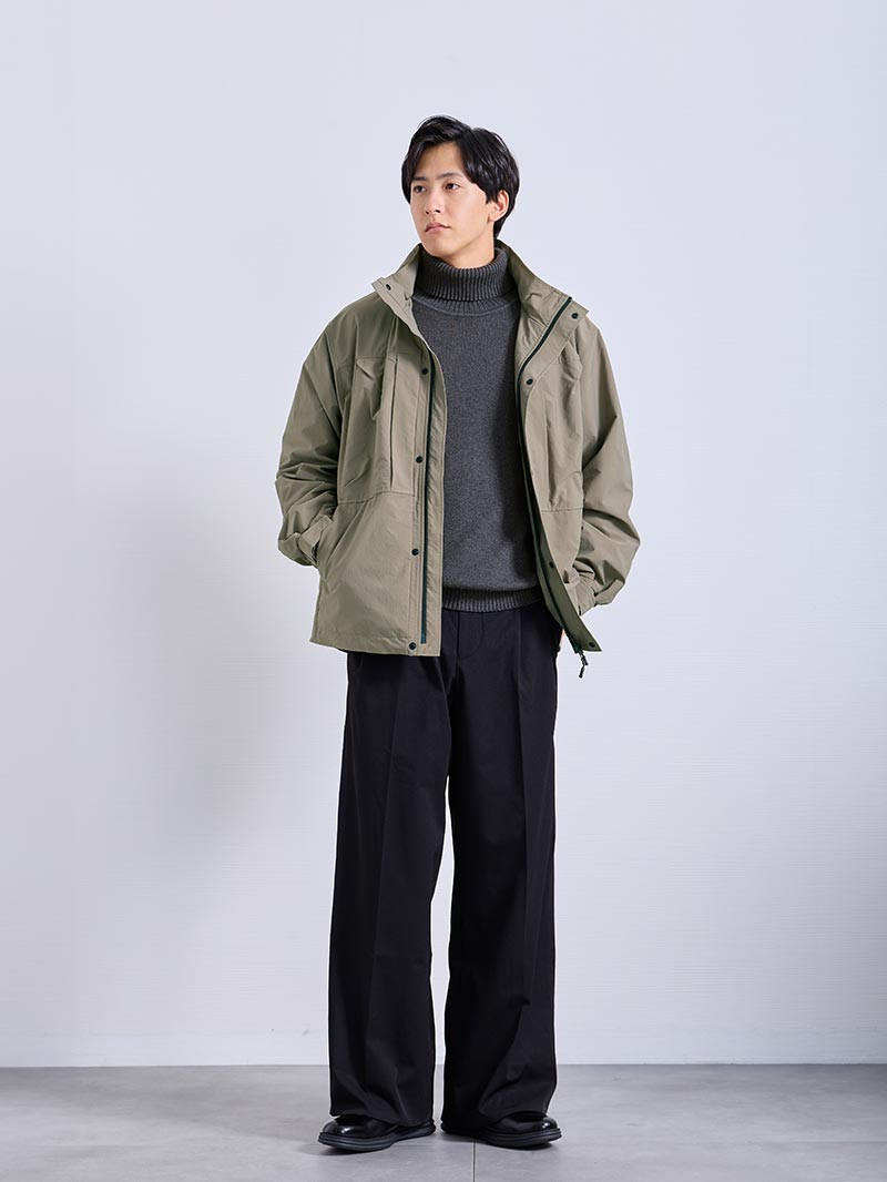 プレーントゥ ライトレザーシューズコーデ