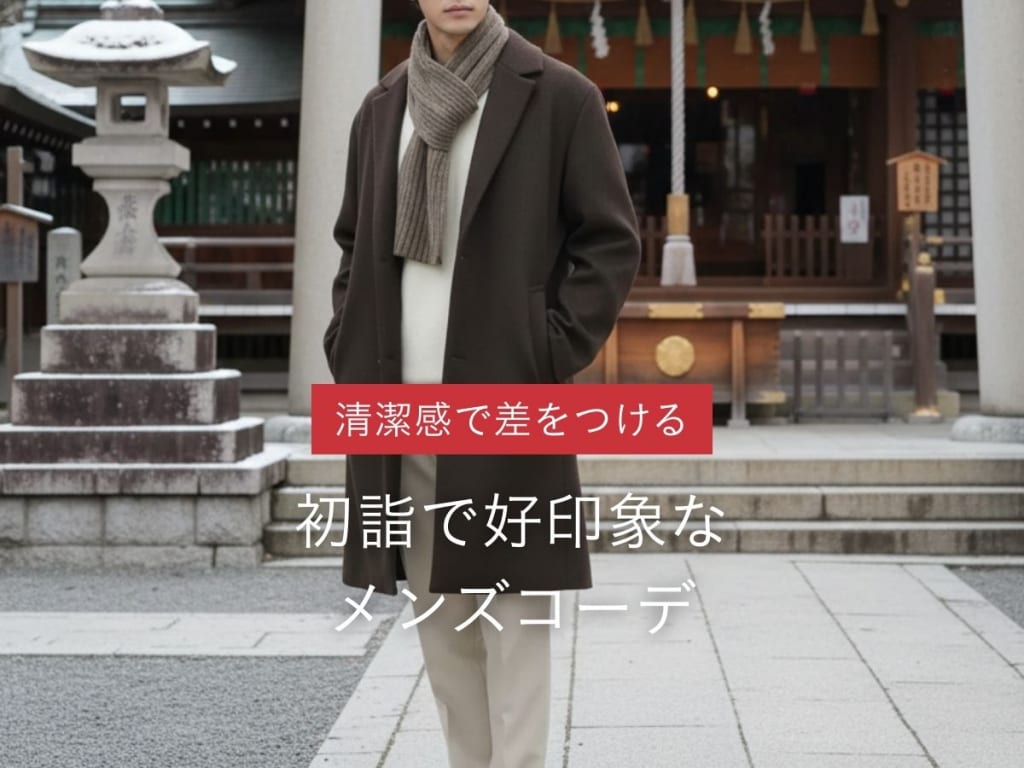 【初詣の服装】デートにおすすめ！好印象を与えるメンズコーデの作り方