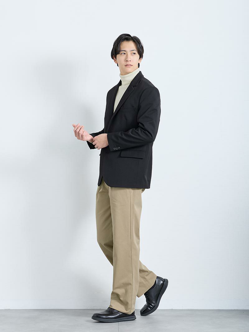 黒×ベージュで差をつける冬の装い