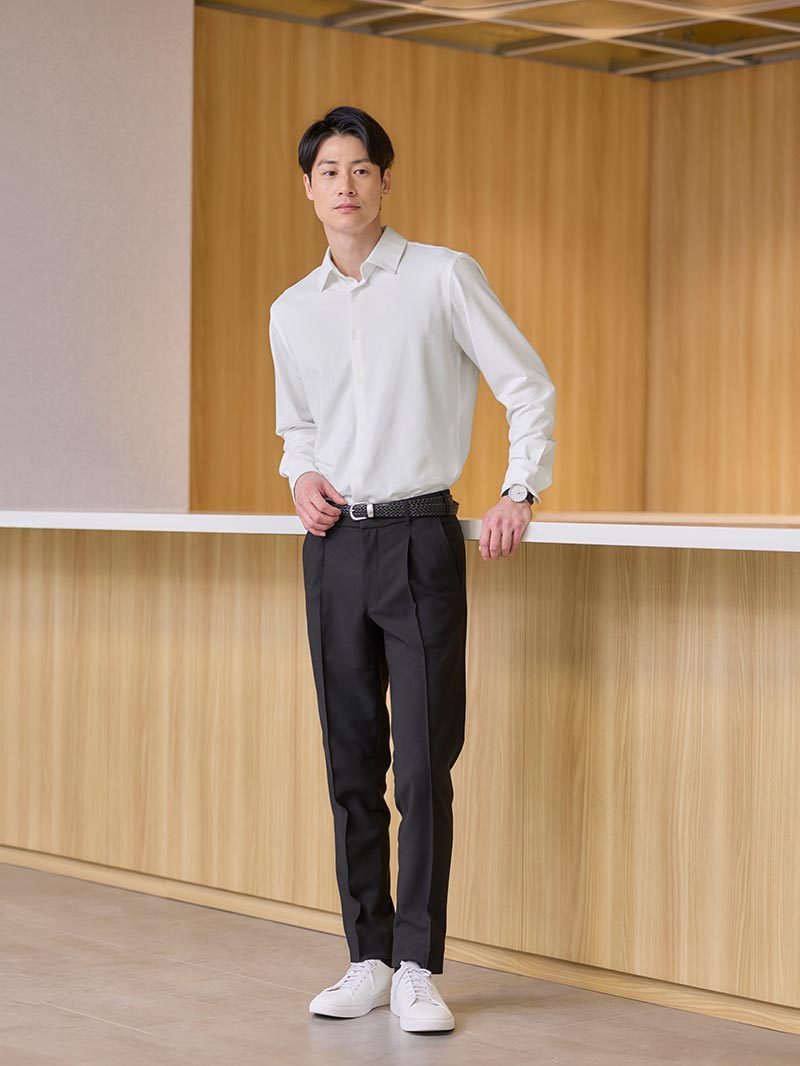 ドレスシャツ見え！密かに快適が叶う