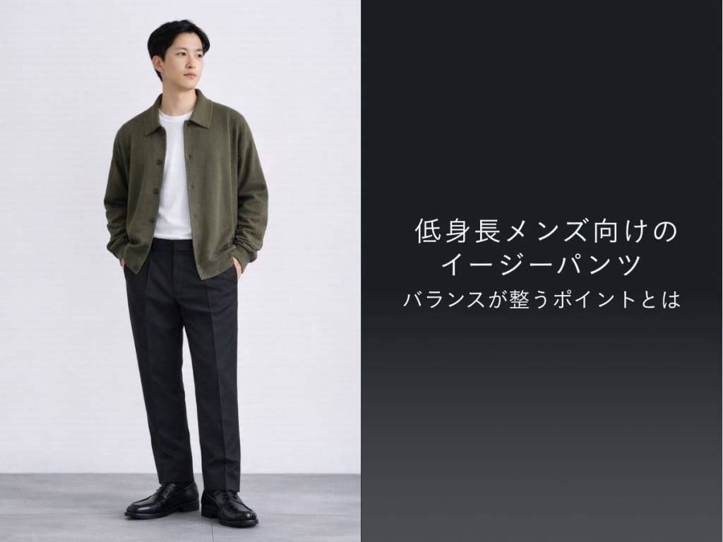 低身長メンズのためのイージーパンツ着こなし完全ガイド【2026最新】