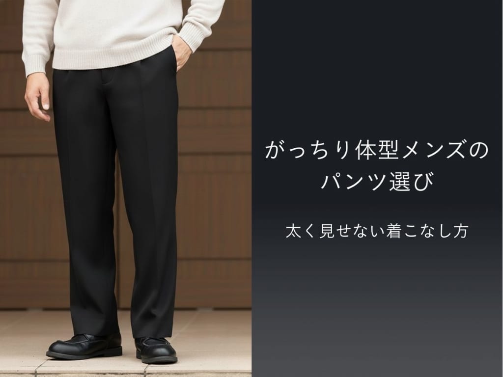 がっちり体型メンズ必見！脚を細く見せるパンツの選び方とおすすめコーデ術