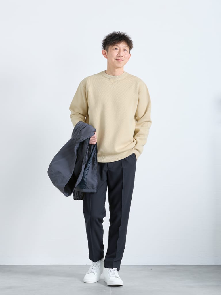 気軽に着られて、好印象なスタイル
