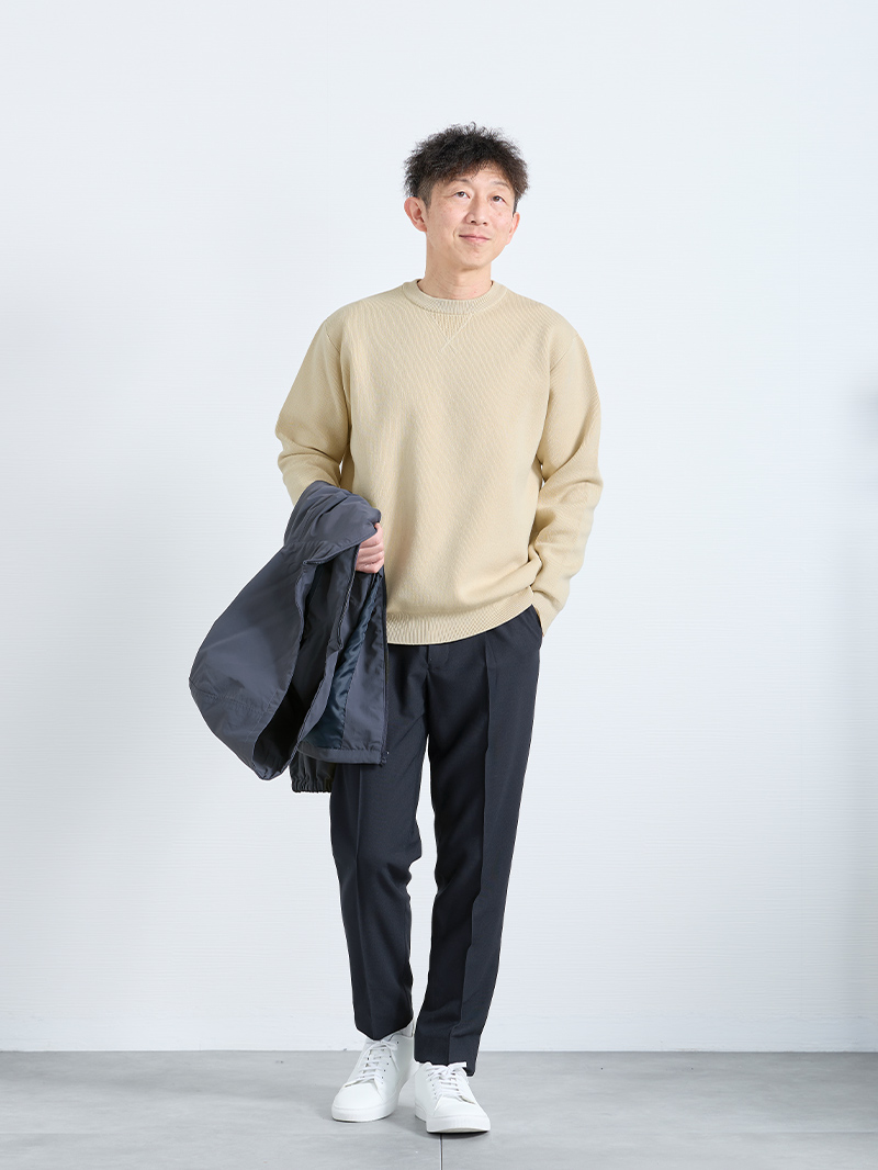 気軽に着られて、好印象なスタイル