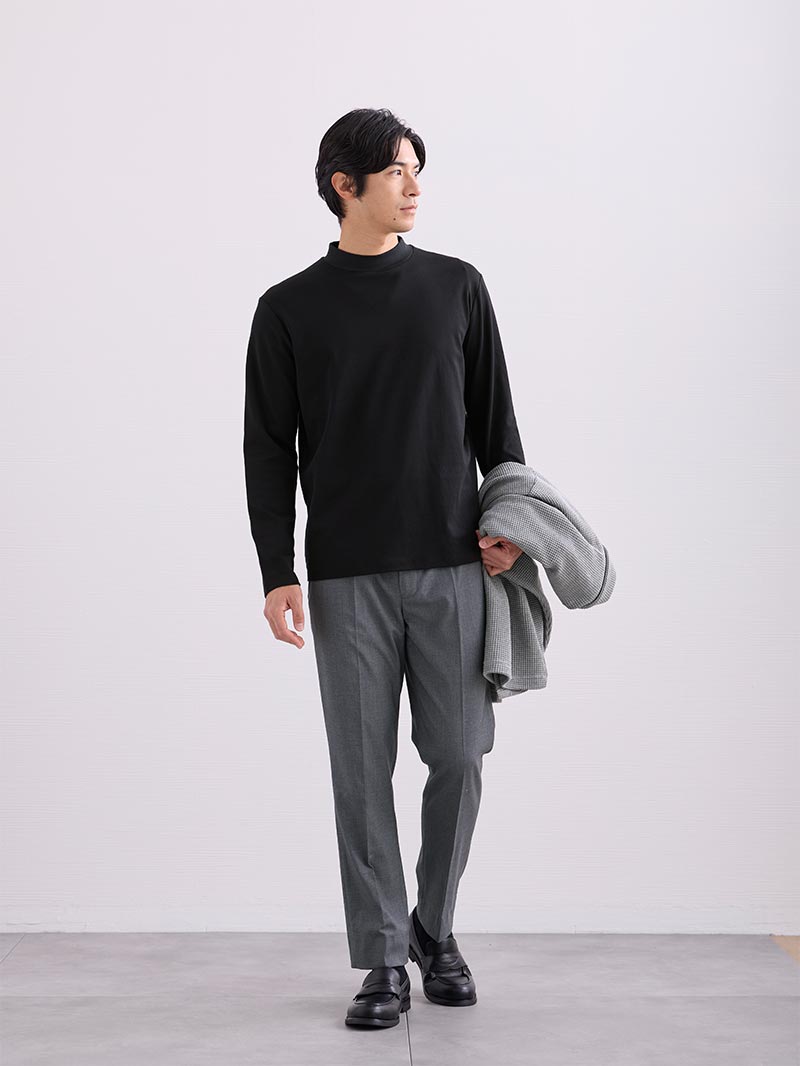 男らしさを意識した着こなしで頼れる先輩に