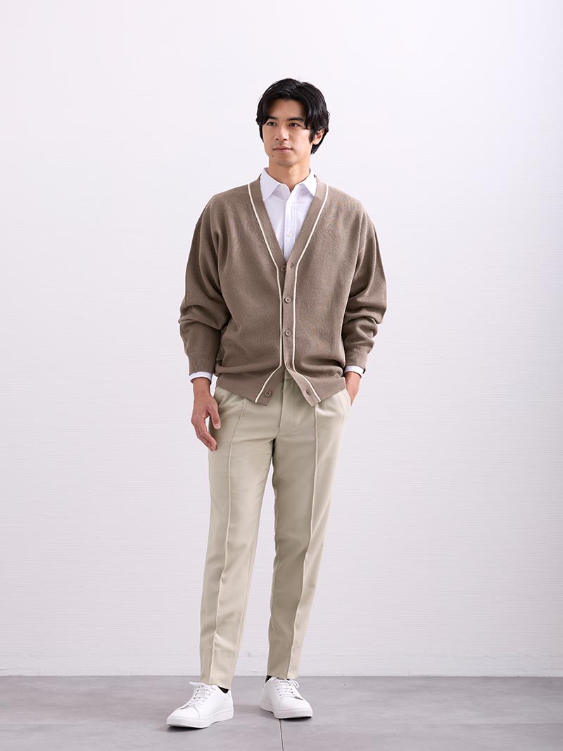 50代におすすめのメンズカーディガンコーデ