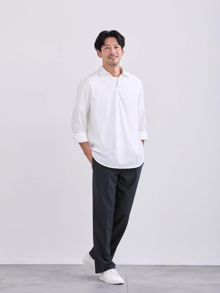 軽やかな印象の中に、品の良さを感じるコーデ