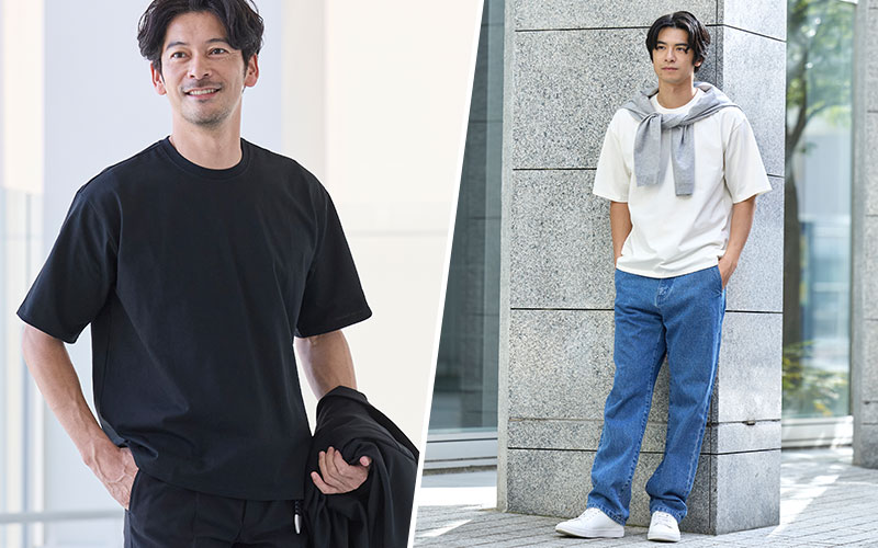 AUEN ワイドフィットタフTシャツ