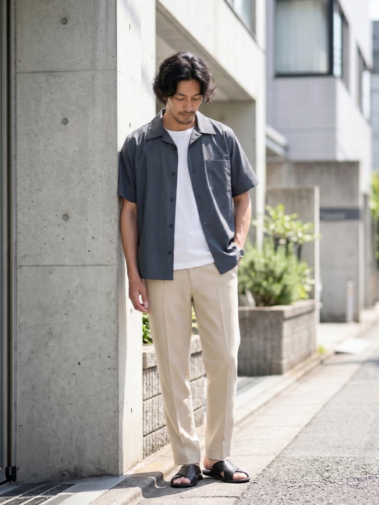 暑い休日に。仕事着を少しゆるめて過ごす一日