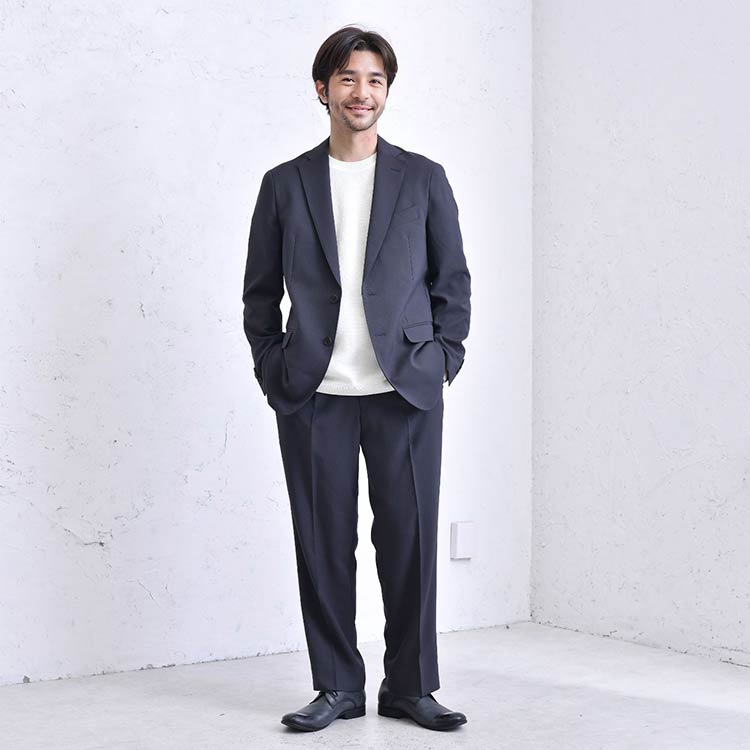 ワイドパンツ オフィス メンズ