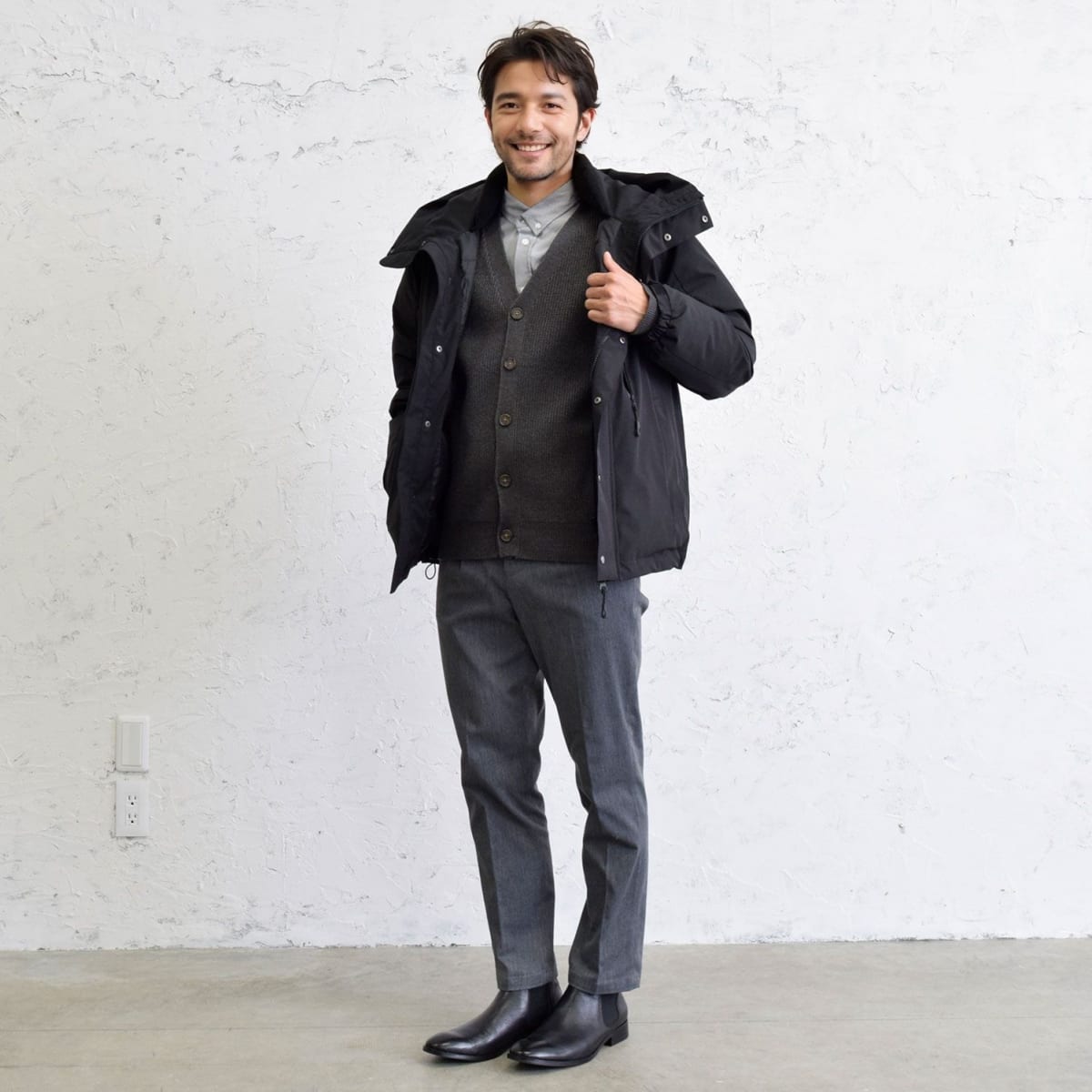 50代メンズにおすすめの12月の服装例