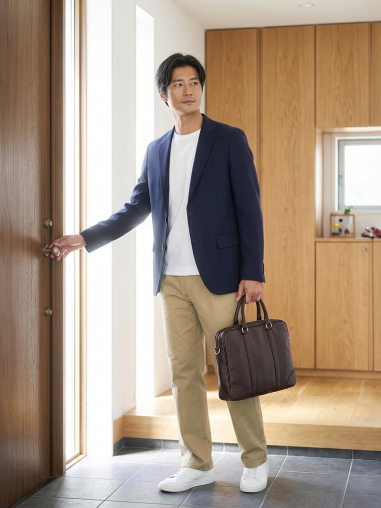 いろんなシーンで映える軽快ジャケパンコーデ