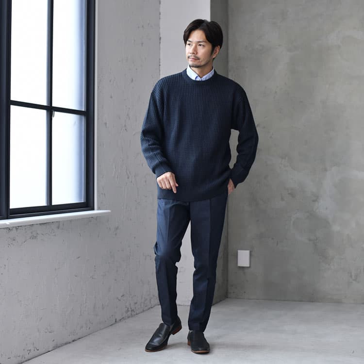 40代メンズにおすすめのローファー×靴下のコーデ