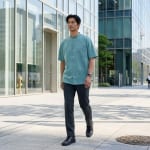 30代 メンズ 夏 きれいめ コーデの着こなし