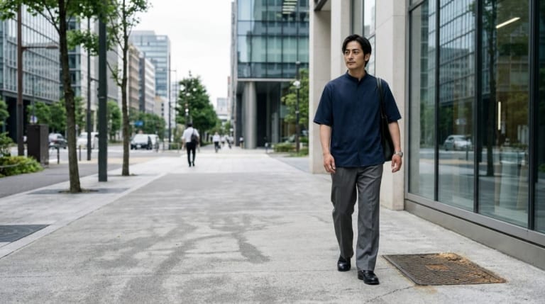 ぽっちゃりメンズファッションの選び方｜太って見えないコーデと体型カバー術