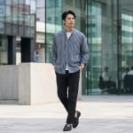 50代 tシャツ メンズ ブランドの着こなし